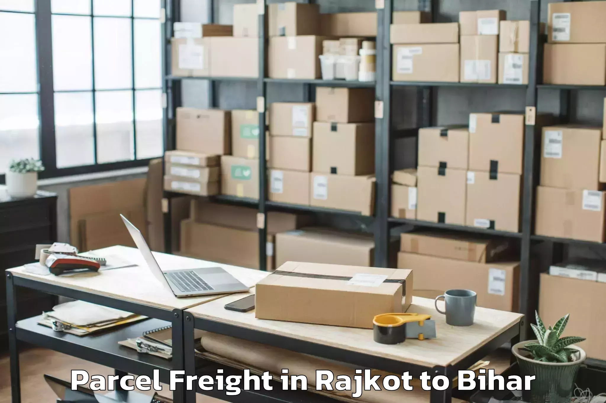 Top Rajkot to Begusarai Parcel Freight Available